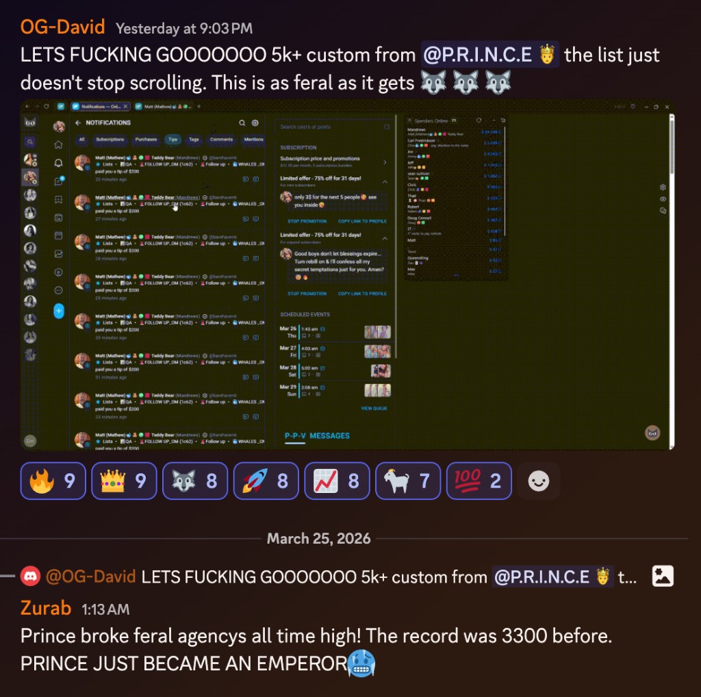 Record-breaking 5400 dollar custom order celebration