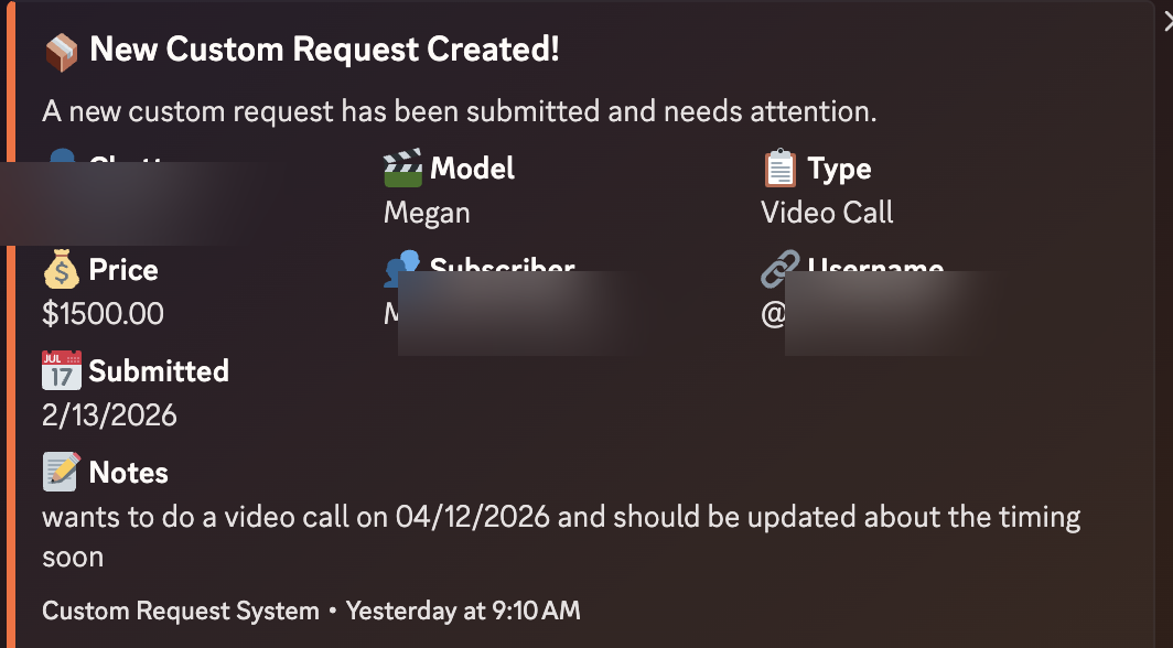 Back-to-back premium custom orders