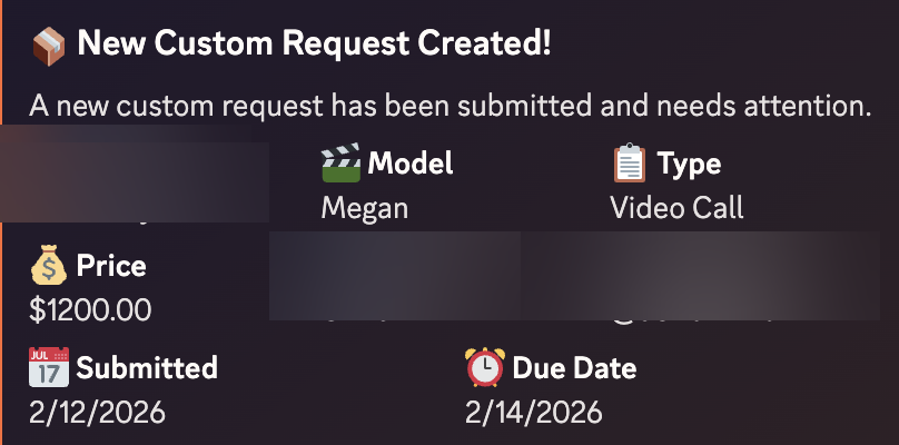 Additional custom content requests