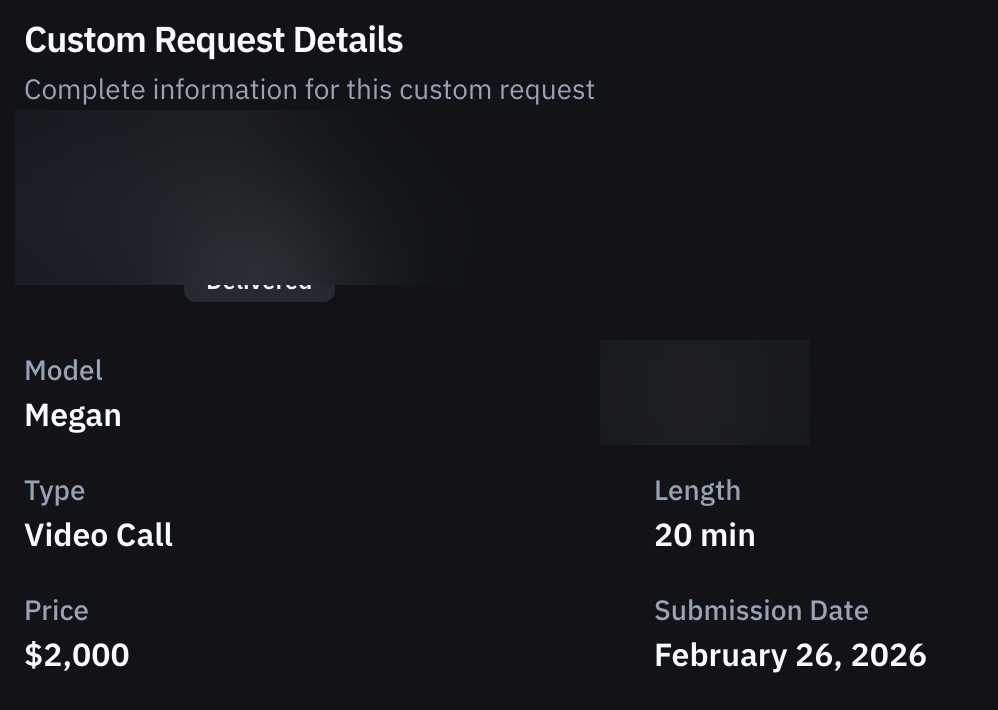 $2,000 video call, February 26