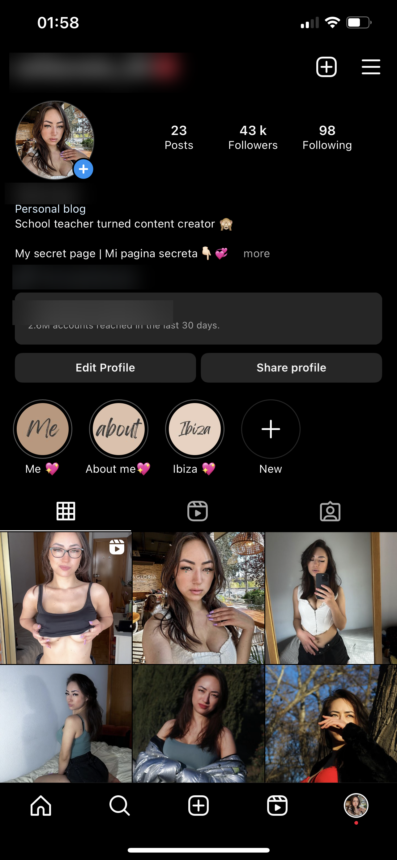 43K followers on the English account at start